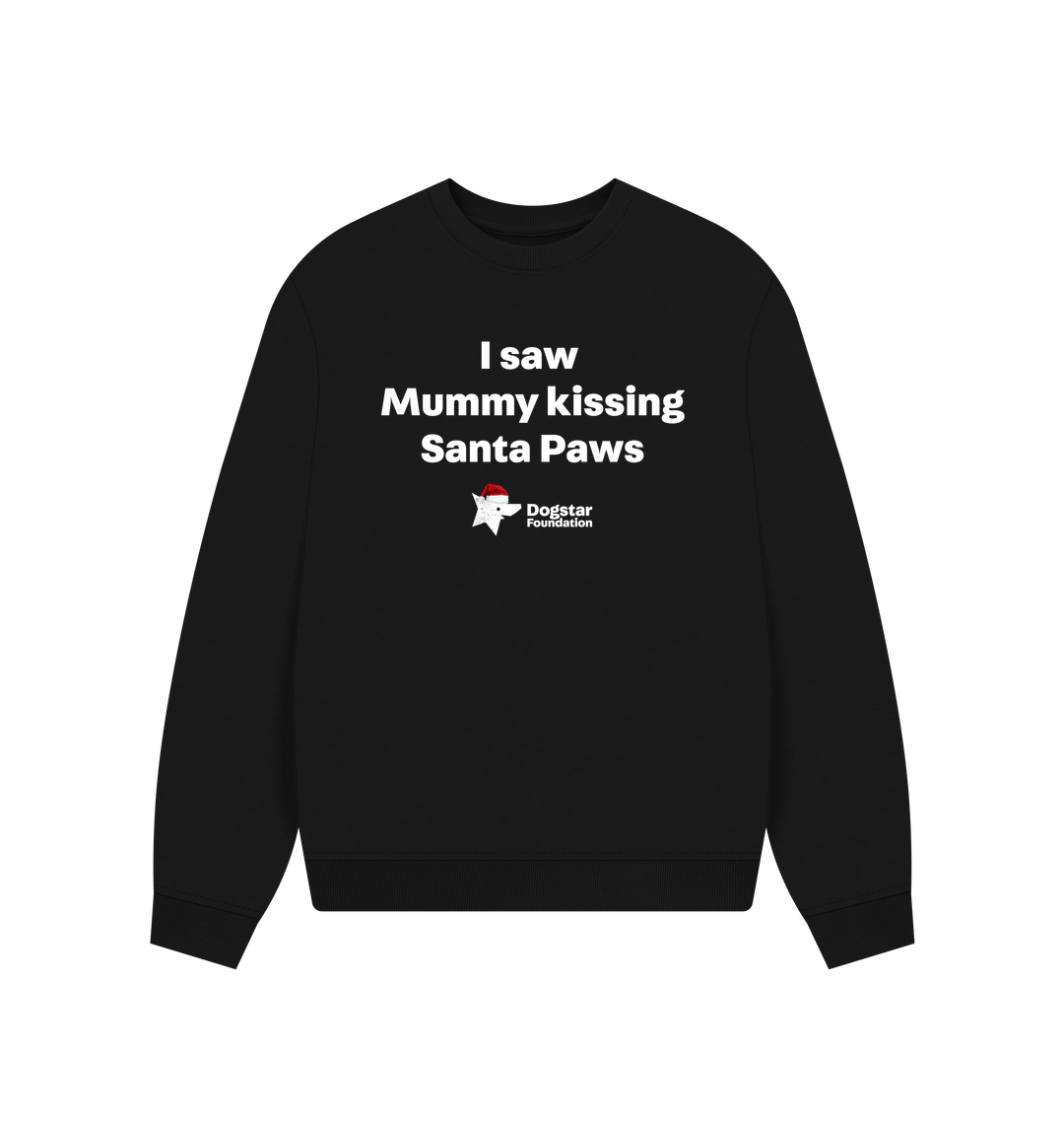 Black Printed Sweater Front