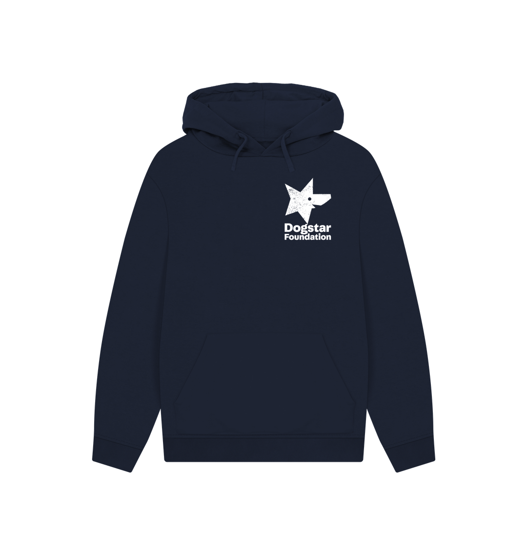 Navy Printed Hoody Front