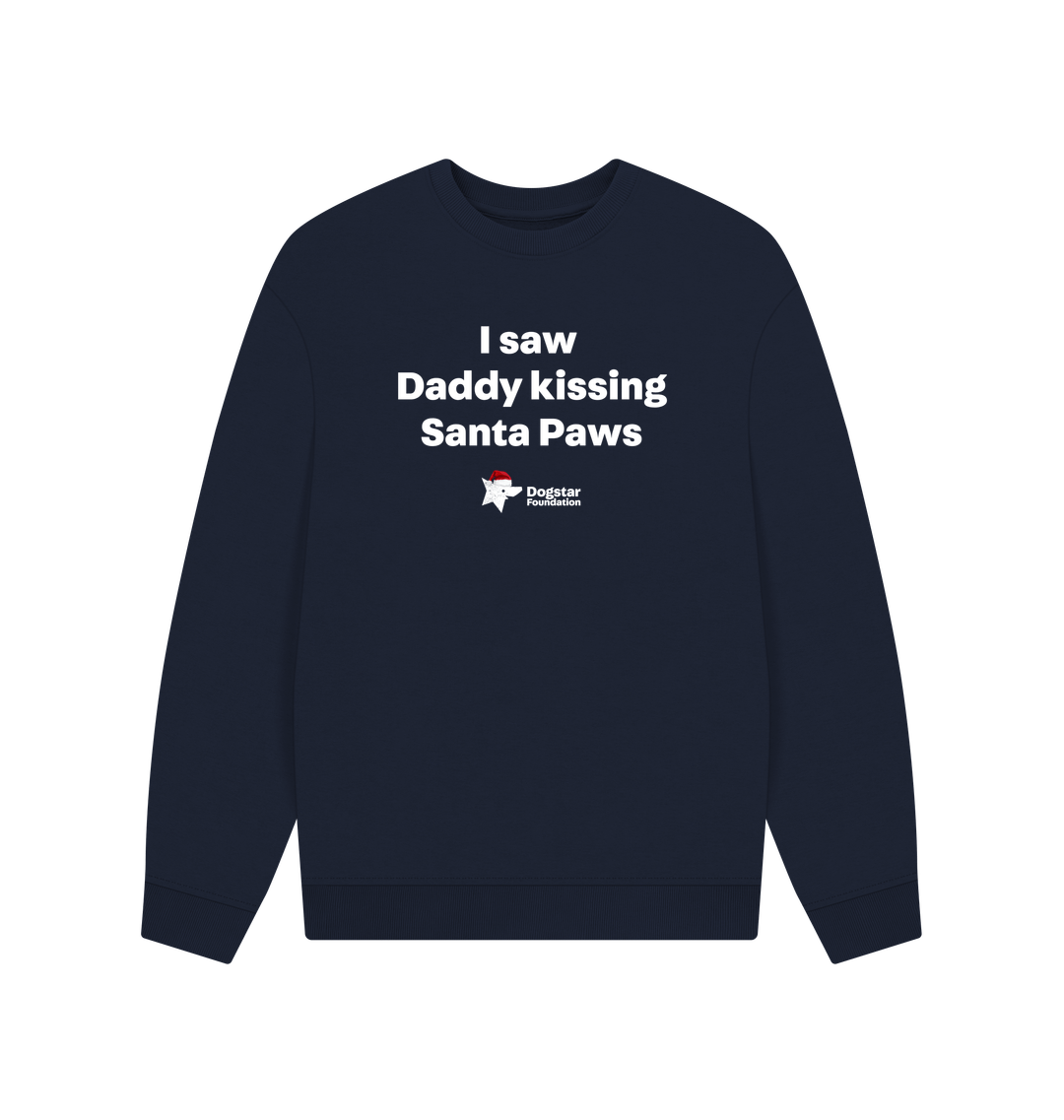 Navy Blue Printed Sweater Front