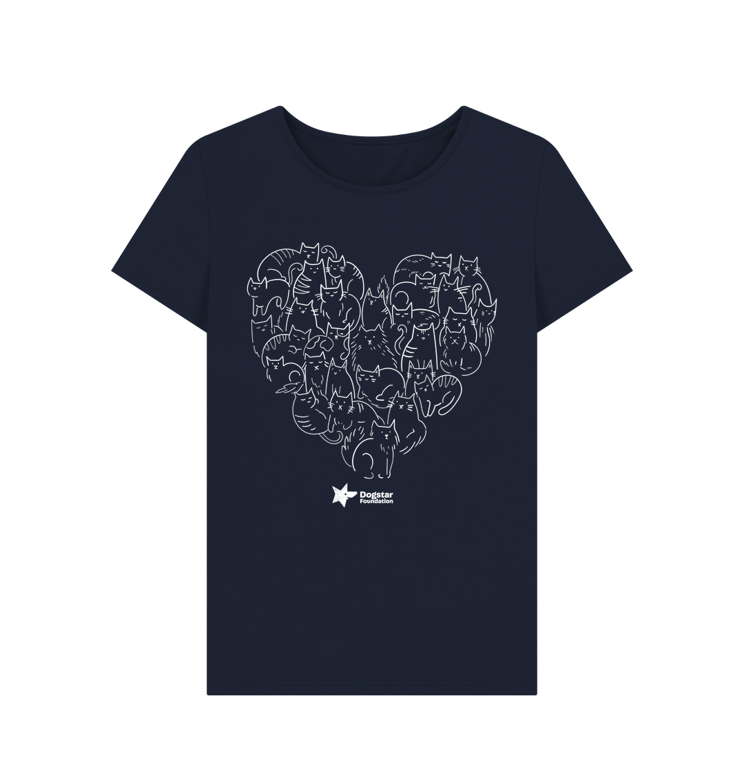 Navy Blue Printed T-shirt Front