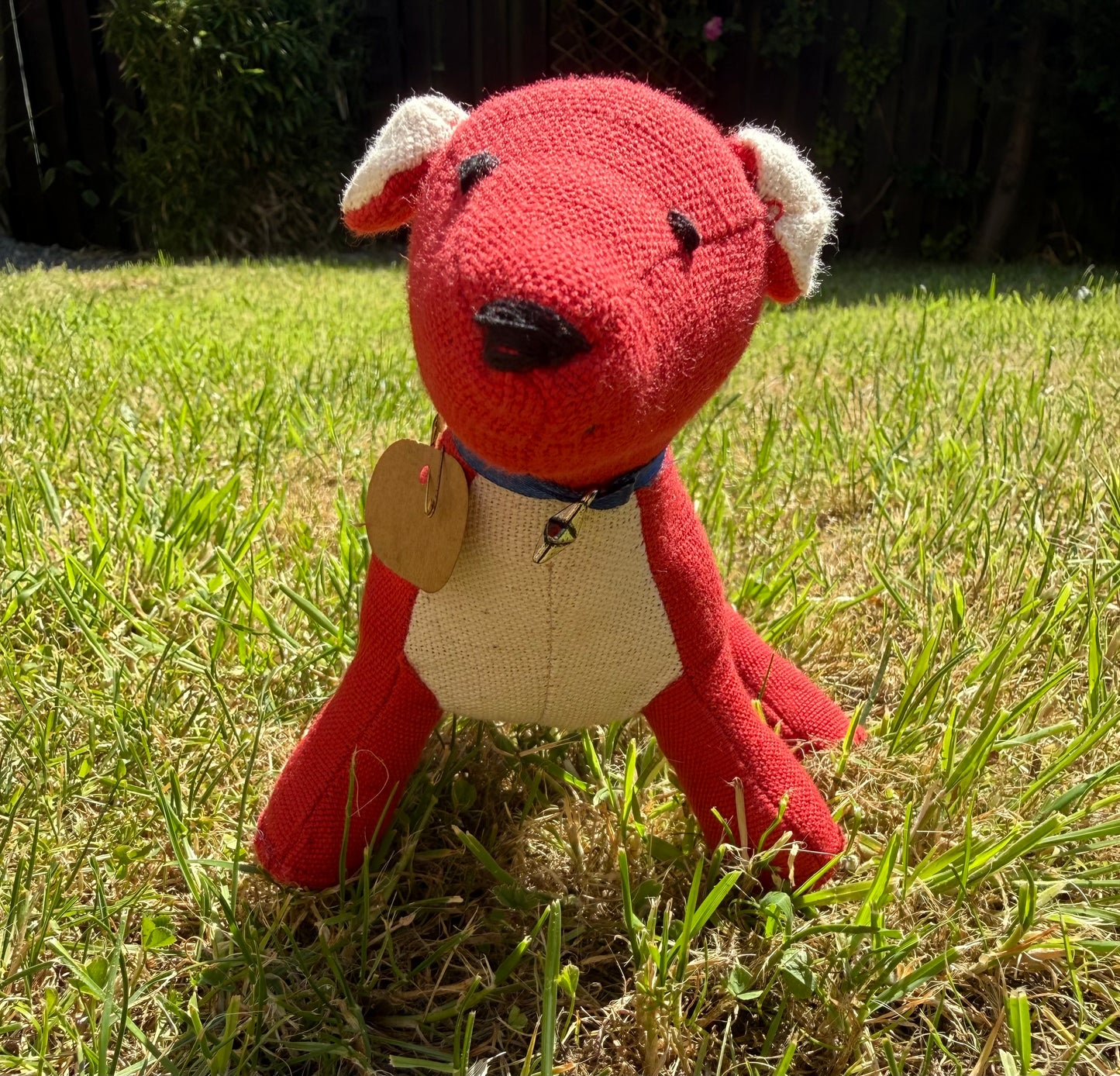 Red colour fabric Dogstar - PICKLE