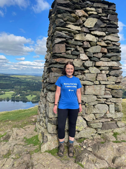 'Sorry I’m late, I saw a dog' Unisex Slogan T-shirt