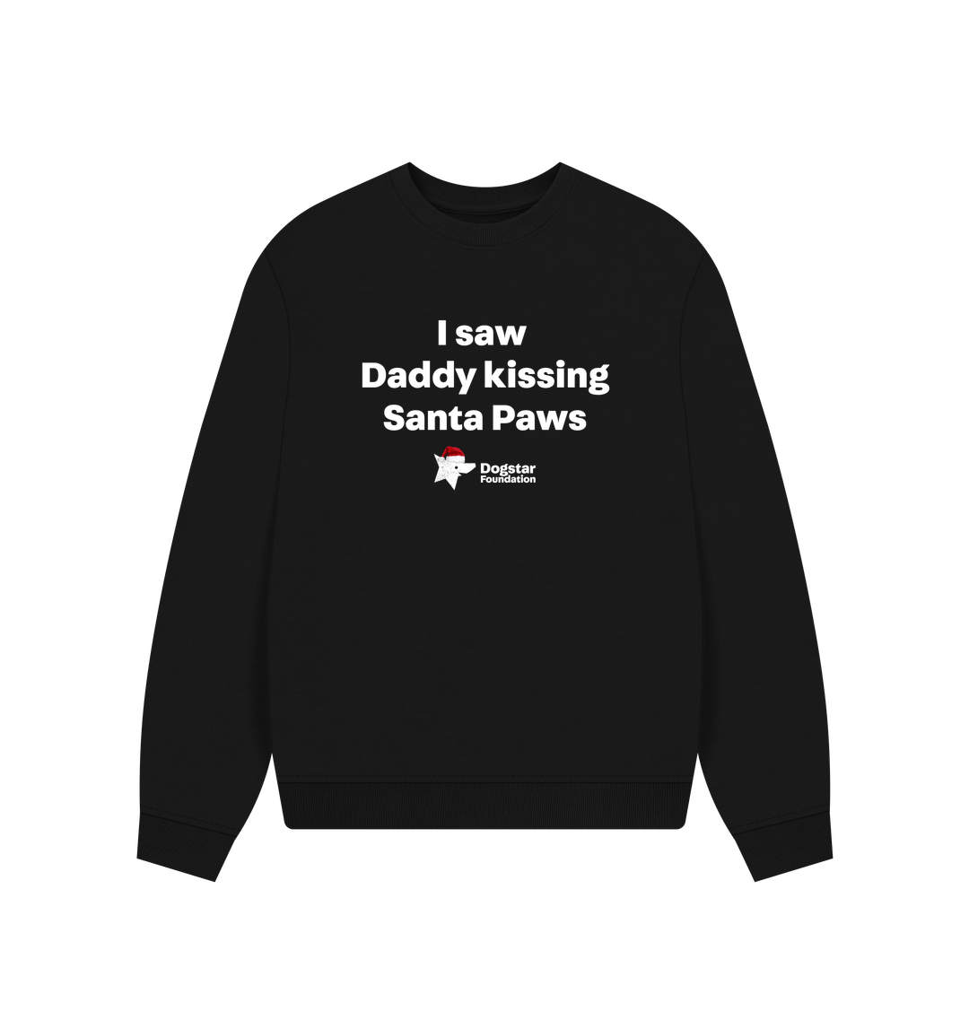 Black Printed Sweater Front