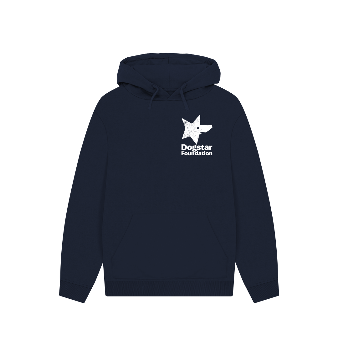 Navy Printed Hoody Front