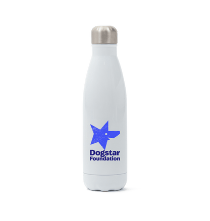 White Dogstar Logo Stainless Steel Bottle