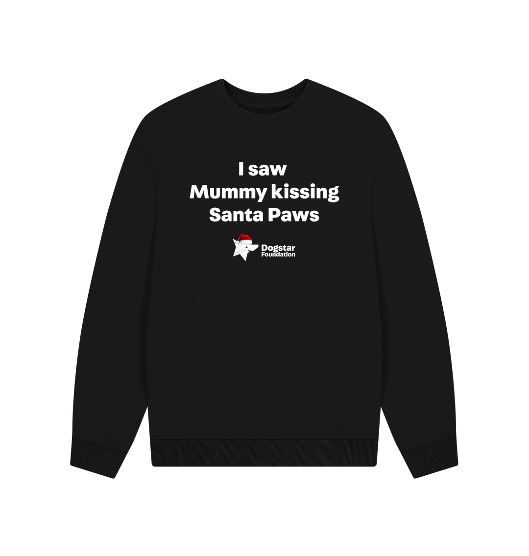 Black Printed Sweater Front