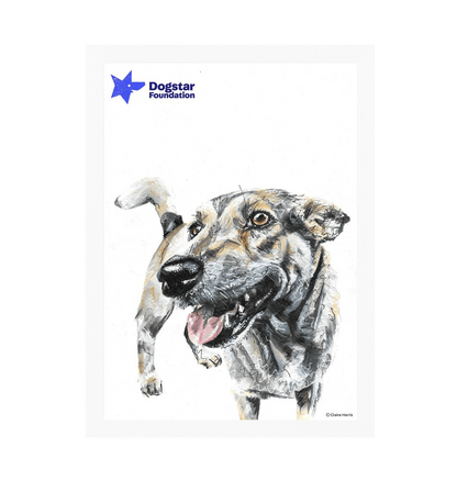 White Frame Framed art print Front