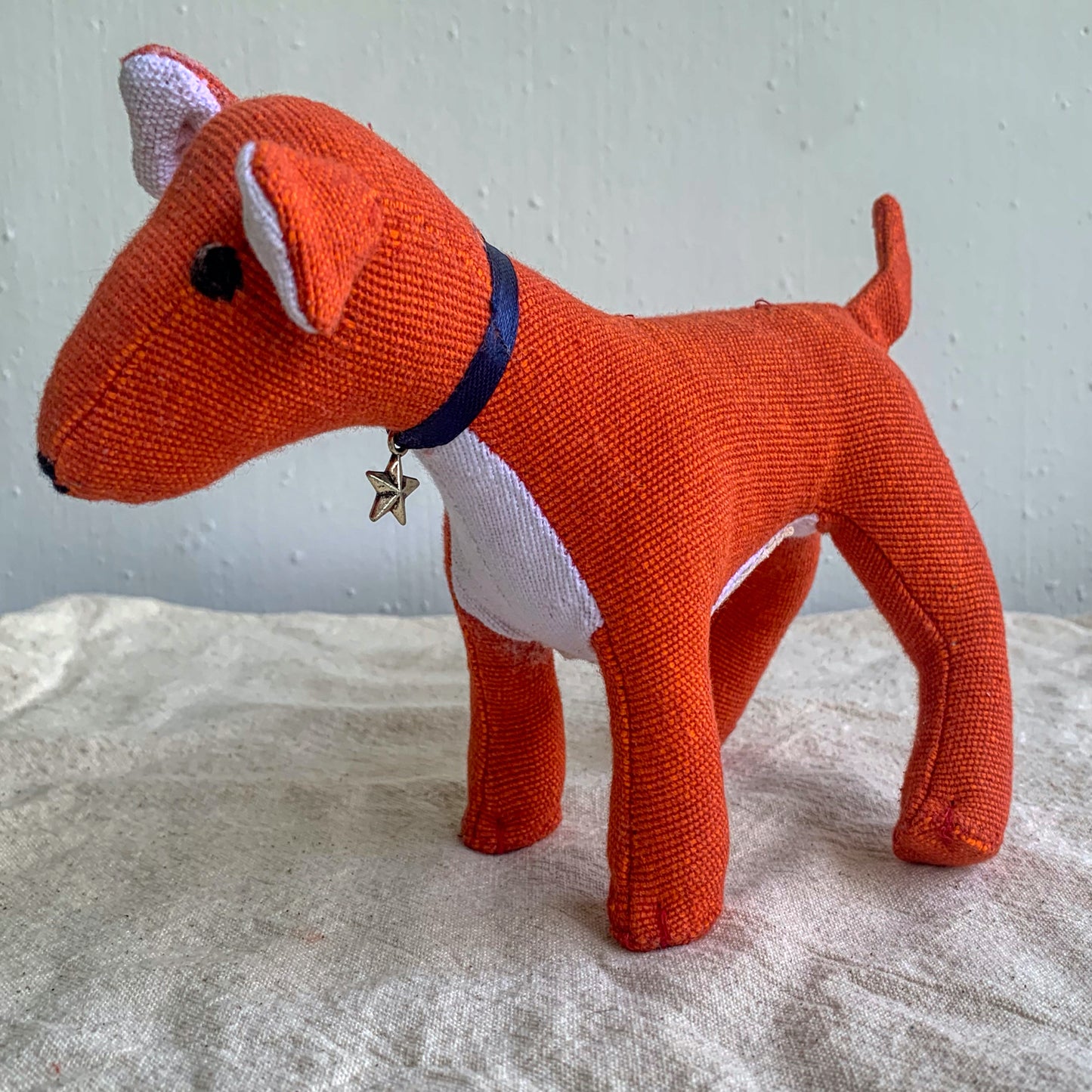 Red colour fabric Dogstar - PICKLE