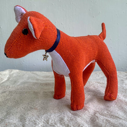 Red colour fabric Dogstar - PICKLE